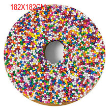 Load image into Gallery viewer, Funny Crazy Round Air Condition Blanket Food Creations Pizza Donut Hamburger Wrap Blanket Perfectly Round Hamburger Throw S/M/L