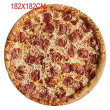 Load image into Gallery viewer, Funny Crazy Round Air Condition Blanket Food Creations Pizza Donut Hamburger Wrap Blanket Perfectly Round Hamburger Throw S/M/L
