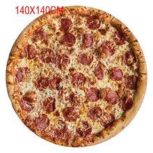 Load image into Gallery viewer, Funny Crazy Round Air Condition Blanket Food Creations Pizza Donut Hamburger Wrap Blanket Perfectly Round Hamburger Throw S/M/L