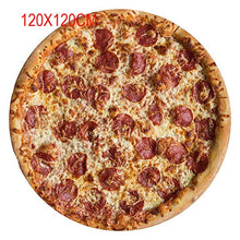 Load image into Gallery viewer, Funny Crazy Round Air Condition Blanket Food Creations Pizza Donut Hamburger Wrap Blanket Perfectly Round Hamburger Throw S/M/L