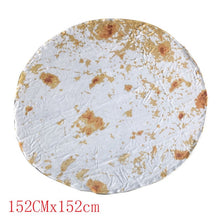 Load image into Gallery viewer, Funny Crazy Round Air Condition Blanket Food Creations Pizza Donut Hamburger Wrap Blanket Perfectly Round Hamburger Throw S/M/L