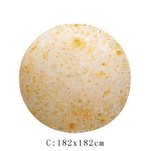 Load image into Gallery viewer, Funny Crazy Round Air Condition Blanket Food Creations Pizza Donut Hamburger Wrap Blanket Perfectly Round Hamburger Throw S/M/L