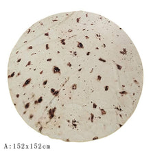 Load image into Gallery viewer, Funny Crazy Round Air Condition Blanket Food Creations Pizza Donut Hamburger Wrap Blanket Perfectly Round Hamburger Throw S/M/L