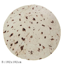 Load image into Gallery viewer, Funny Crazy Round Air Condition Blanket Food Creations Pizza Donut Hamburger Wrap Blanket Perfectly Round Hamburger Throw S/M/L