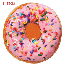 Load image into Gallery viewer, Funny Crazy Round Air Condition Blanket Food Creations Pizza Donut Hamburger Wrap Blanket Perfectly Round Hamburger Throw S/M/L